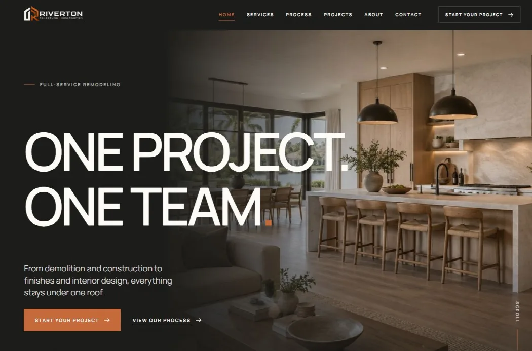 Riverton website design by Lost A Digit Digital
